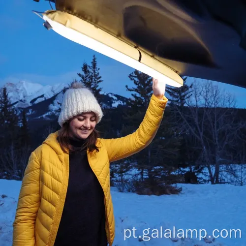 Luz de acampamento portátil de LED solar inflável